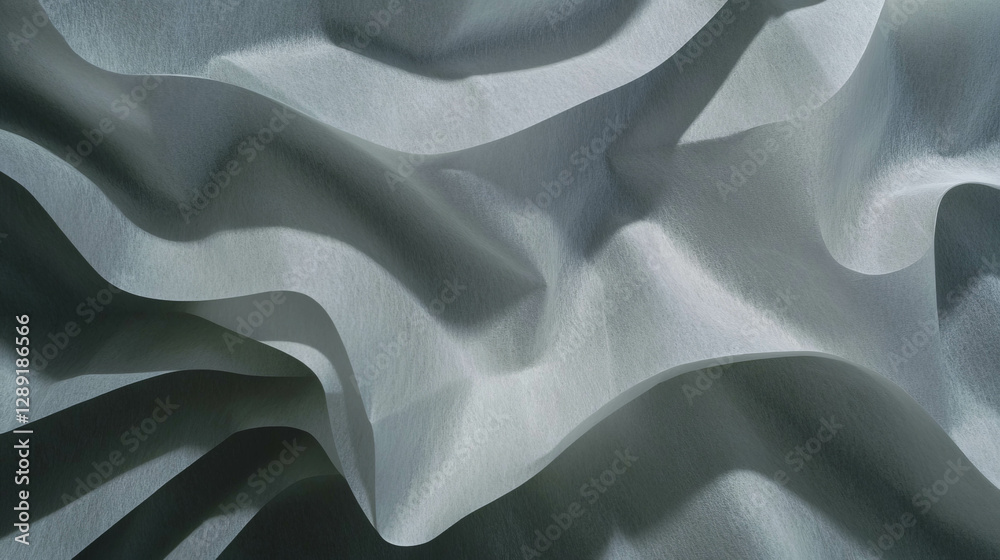 Aufkleber Abstract wavy grey paper texture for background design projects