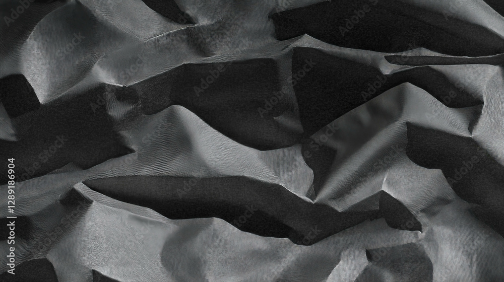 Aufkleber abstract grey wavy ribbed paper texture for creative background design