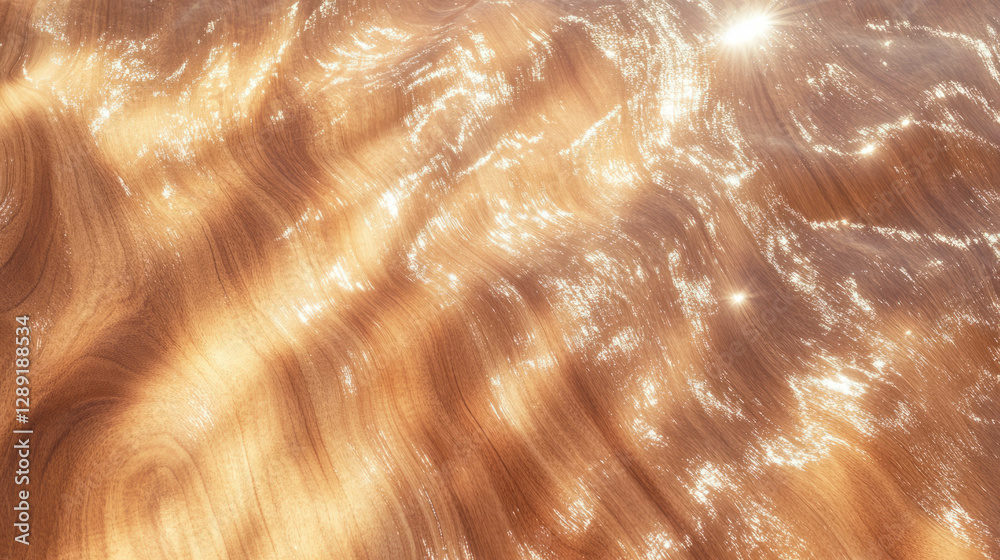 Poster shimmering texture of figured mango wood with varied patterns for creative design
