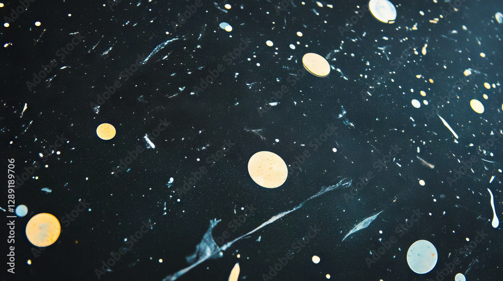 Poster Abstract circular patterns on formica surface for interior design