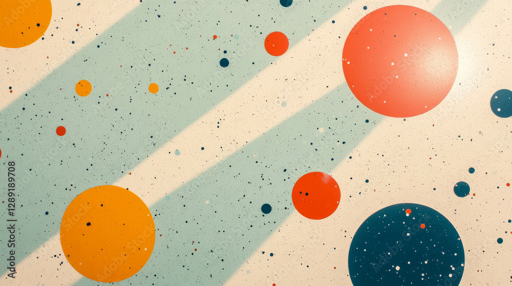 Poster retro abstract formica texture with colorful speckled pattern for interior design ideas