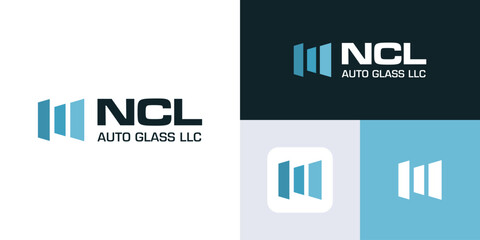 Simple automotive car window tint logo design, logo auto glass for car workshop, Car window film services, Window tint logo illustration template for tint specialist, Car automotive accessories