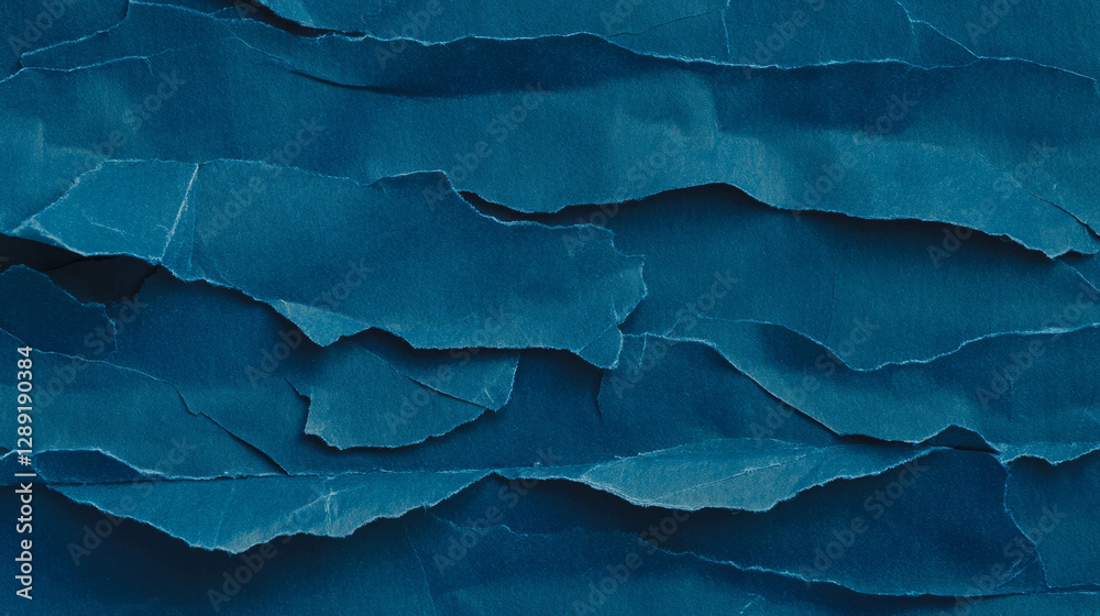 Poster Abstract intersecting blue paper texture for creative design projects