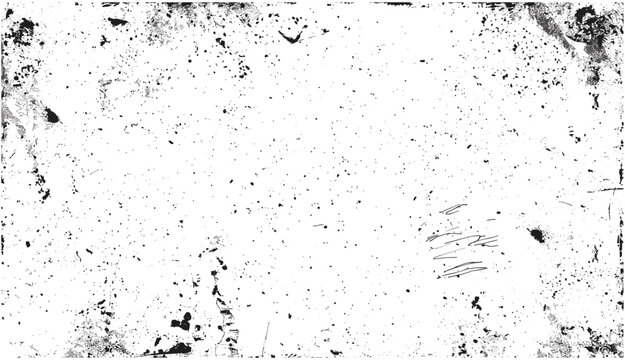 Transparent background grime and stain overlay, old weathered surface texture, scratched dirty layer, aged rough effect, cracked distressed pattern, dust and grunge backdrop