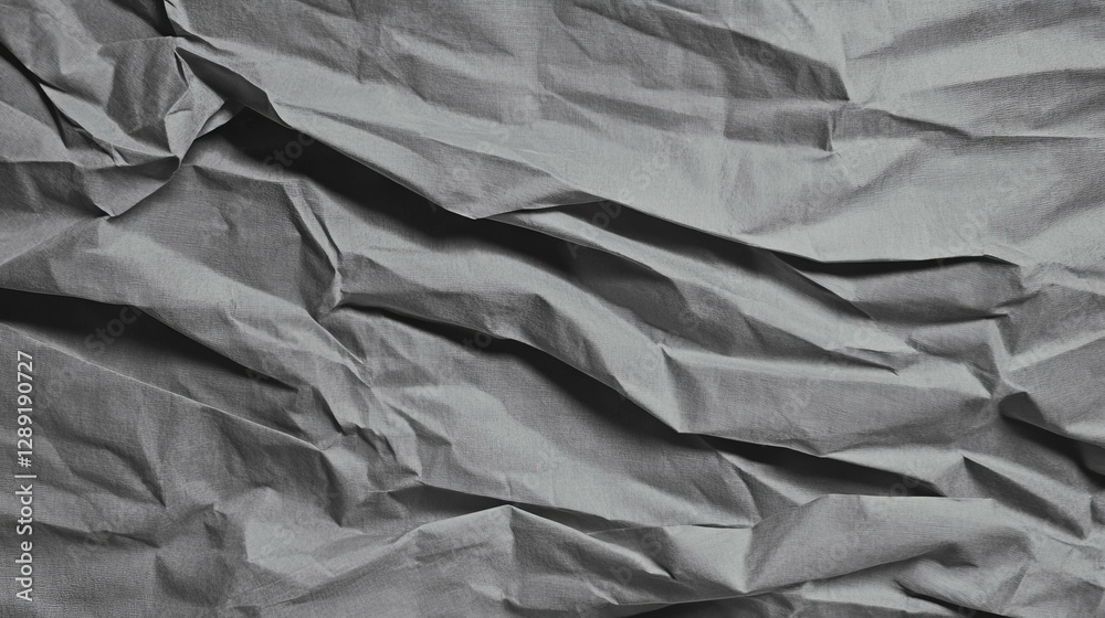 Aufkleber Textured grey ribbed paper with irregular patterns for design projects