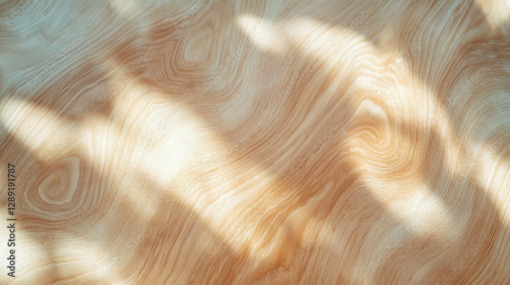 Poster Light wood texture with smooth patterns for natural design backgrounds