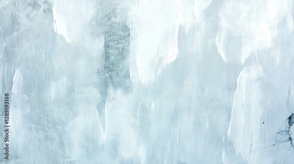 Poster abstract painted canvas texture with white and gray brush strokes for art and design
