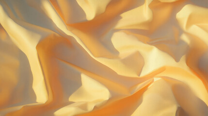 Obraz premium Abstract macro texture of crumpled paper with warm tones for artistic backgrounds
