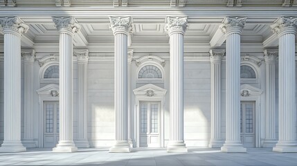 Obraz premium Greco roman style building classical architecture detailed columns high resolution picture