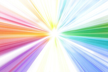 Obraz premium PNG Rainbow light rays art illustration graphics.