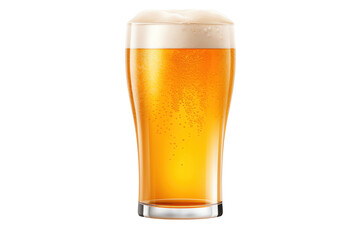 Isolated Glass of Beer