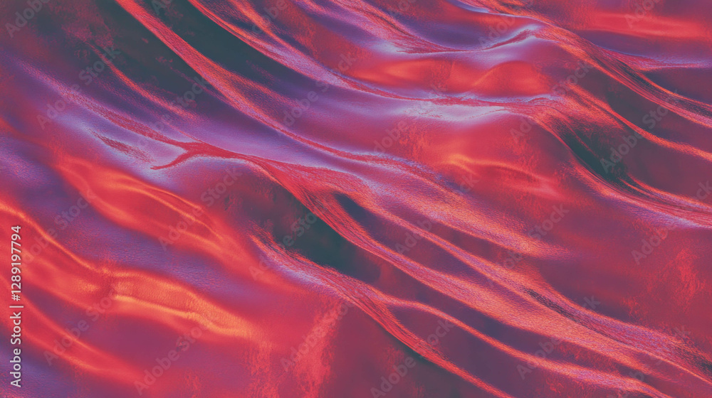 Poster Vibrant reddish brown mahogany texture with flowing patterns for design