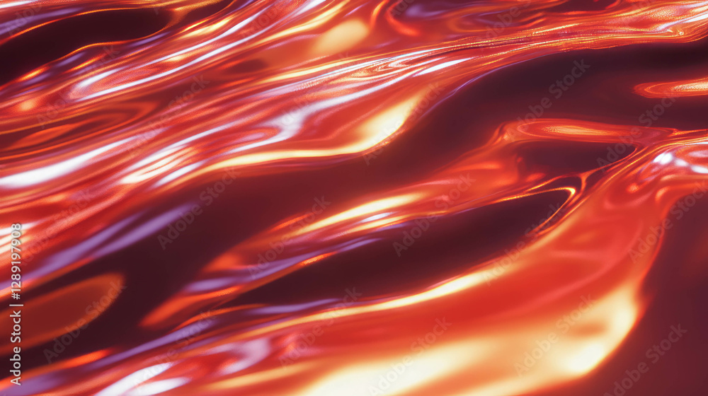 Poster Glossy mahogany texture with smooth varnish and bright highlights for design