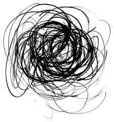 PNG A om scribble drawing abstract black.