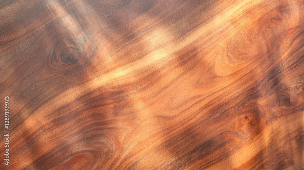 Poster Natural mango wood texture with open grain and soft light for design projects