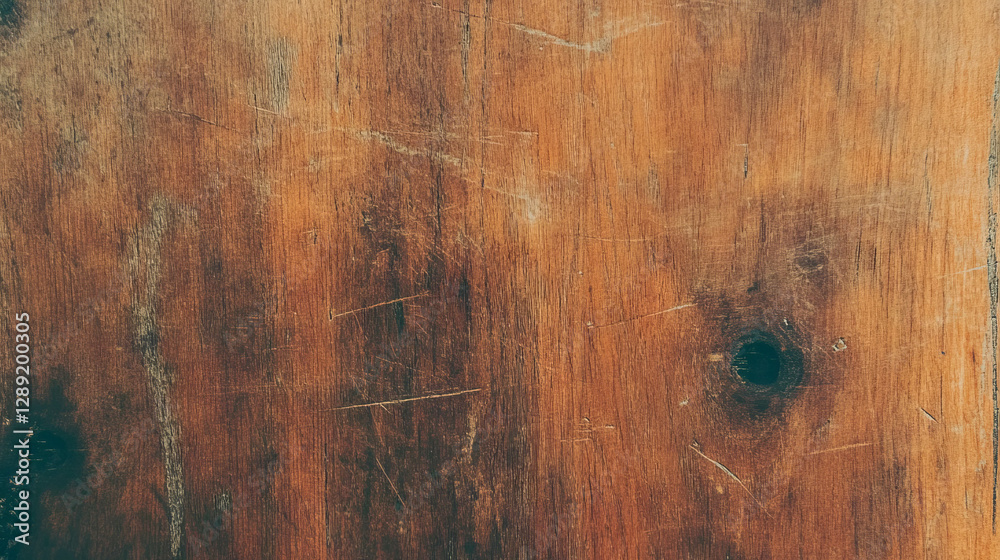 Poster Natural mango wood texture with dark knots suitable for rustic designs and projects