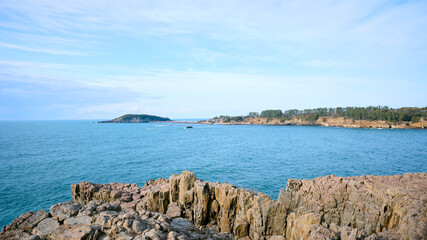東尋坊から見る雄島
