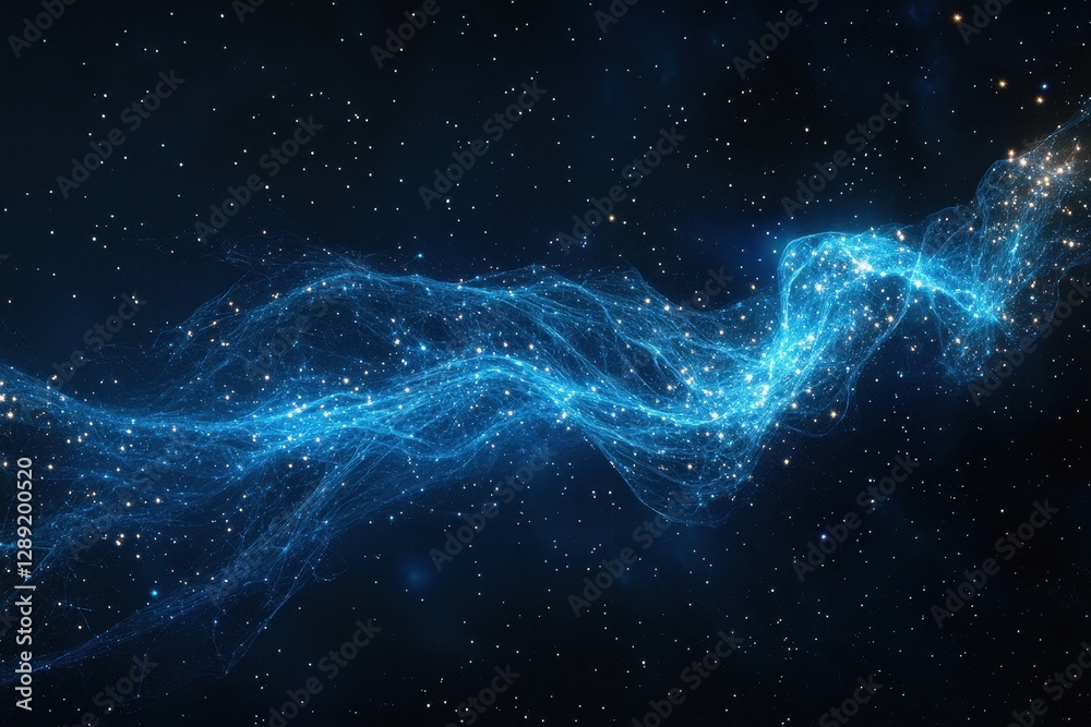 Canvas Prints glowing virgo constellation in cosmic space. mythological elements of the zodiac sign illuminated by