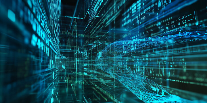 Fondo tecnol&oacute;gico abstracto. Ideal para redes neuronales, ciberseguridad, flujo de datos, bases de datos, ciencia, superordenadores, computaci&oacute;n en la nube, etc.
