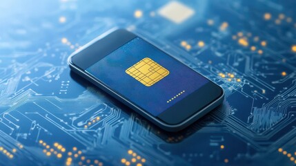 Smartphone with sim card, seamless connectivity and mobile communication in the digital age