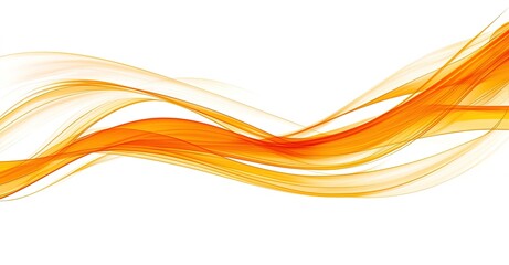 Abstract Orange Wave
