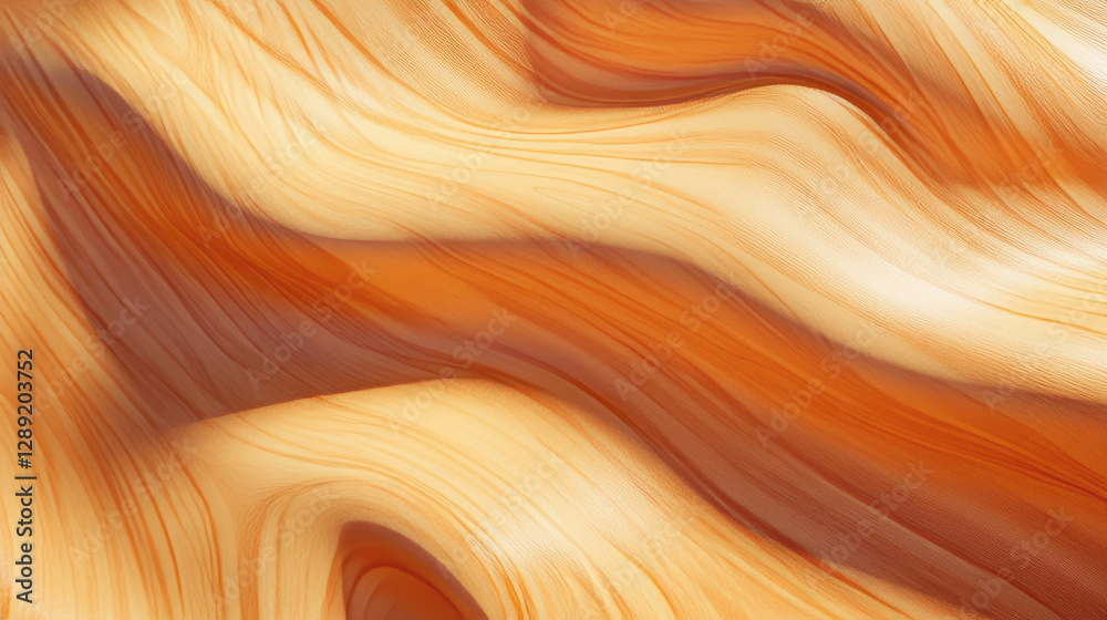 Poster Abstract matte maple texture with smooth swirls for artistic background design