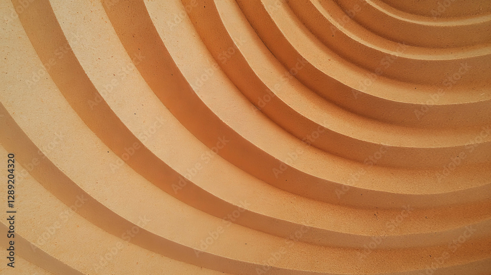 Aufkleber Circular saw marks on mdf surface creating textured pattern for industrial design