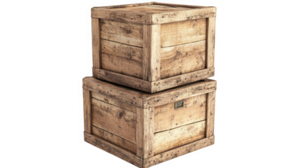 Stacked Wooden Crates