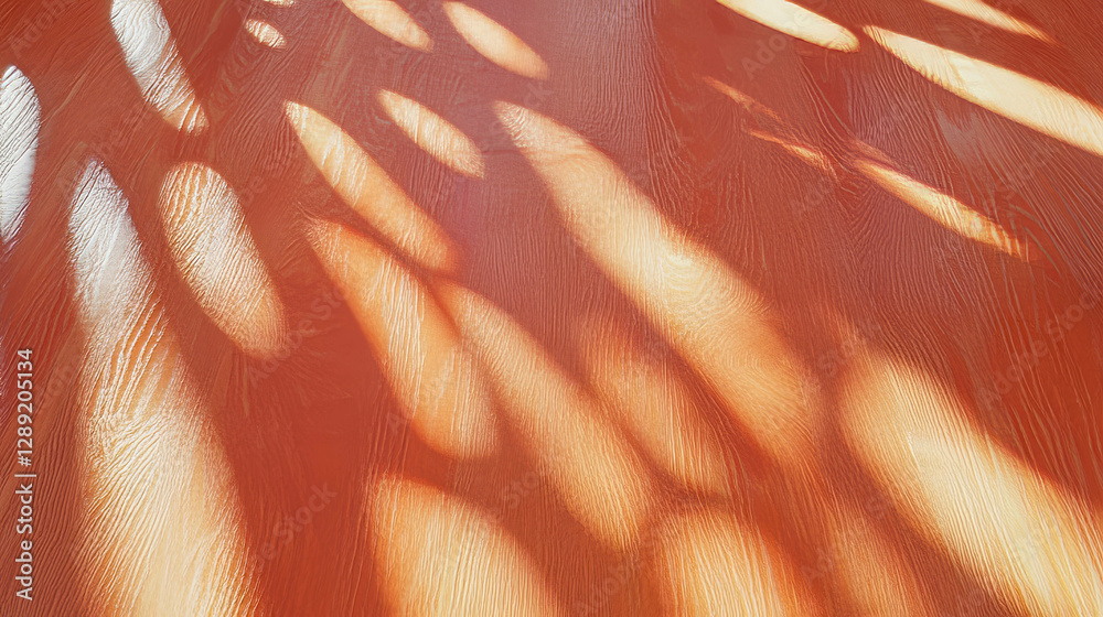 Poster Warm abstract texture of mdf with smooth surface and light patterns