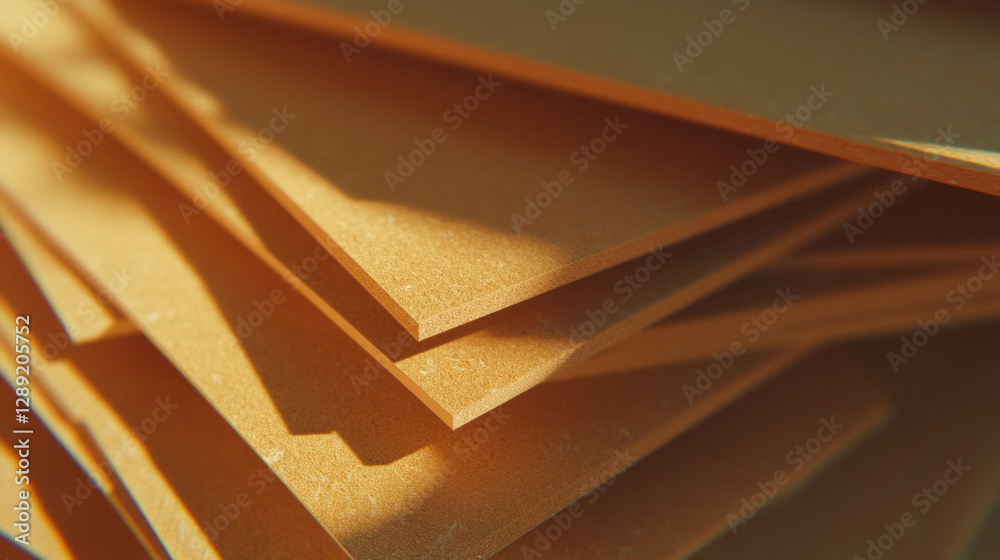 Poster detailed mdf texture with thin layers and smooth finish for design and construction