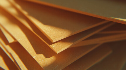 Detailed mdf texture with thin layers and smooth finish for design and construction