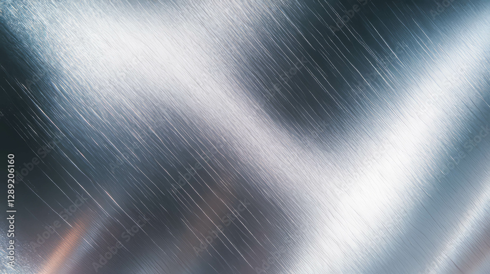 Aufkleber Abstract metallic surface with brushed formica texture and subtle lines for background design