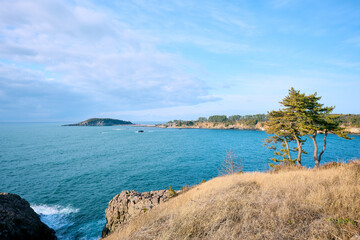 東尋坊から見る雄島