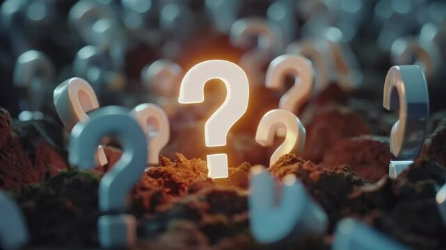 the question mark illuminates