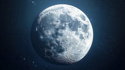 Obraz premium Explore the Majesty of the Waning Gibbous Moon: A Stunning Astronomical Phenomenon Captured in Detail