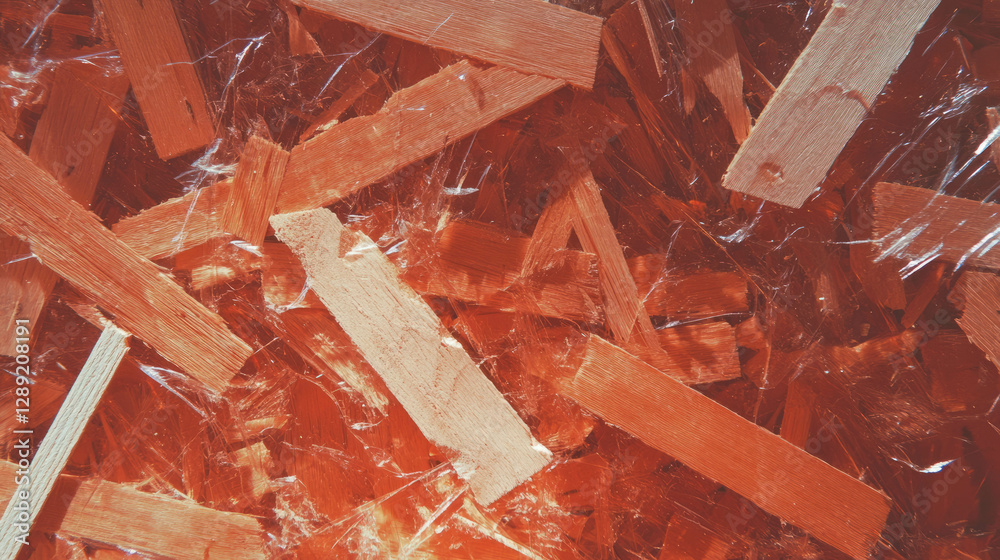 Poster Abstract composition of osb texture with rough edges