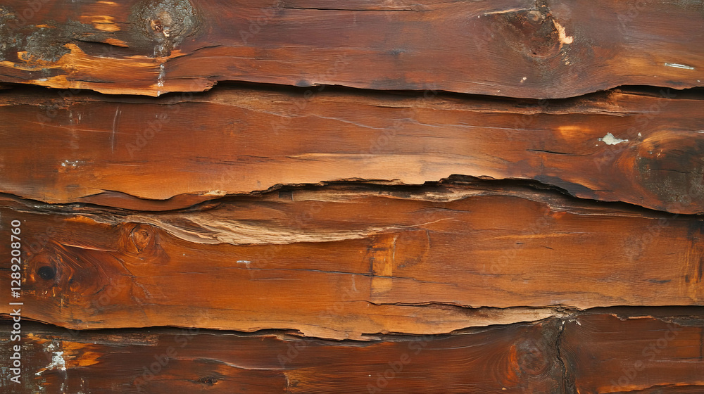 Fototapete Close-up texture of osb surface with horizontal strands and subtle color variations for design use