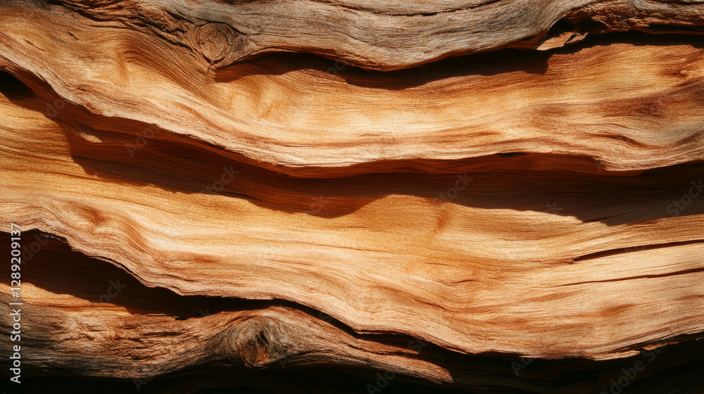 Poster Natural wood grain texture with multiple layers for design and background use