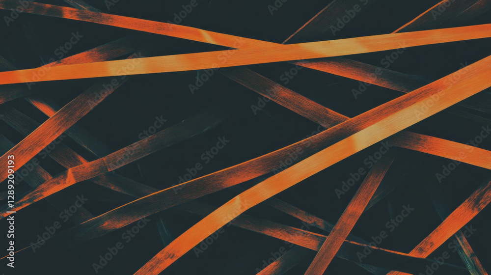 Poster abstract composition with overlapping wooden strands for creative backgrounds and textures