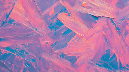 Abstract artistic texture of painted osb with vibrant pink and blue strokes