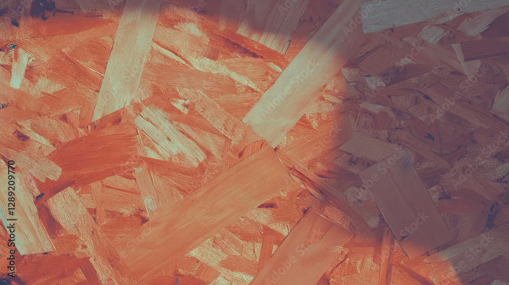 Poster textured osb surface with warm tones for background or design