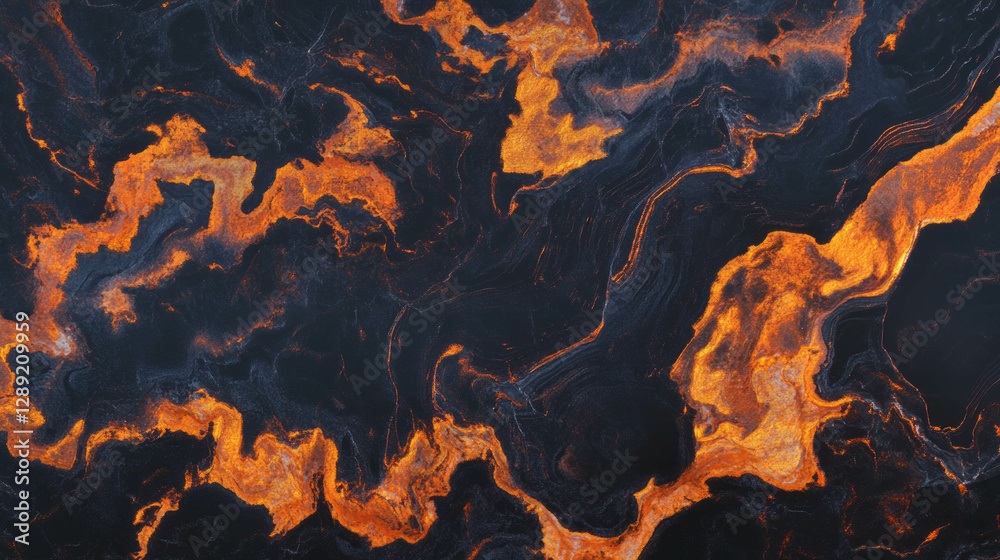 Poster abstract fiery texture with enhanced resin coating for artistic designs
