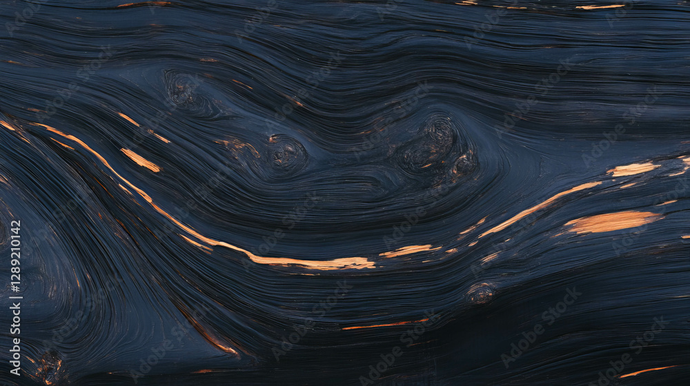 Poster Abstract texture of osb with dark tightly packed strands for design and art projects