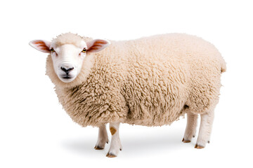 Obraz premium Sheep isolated on white background