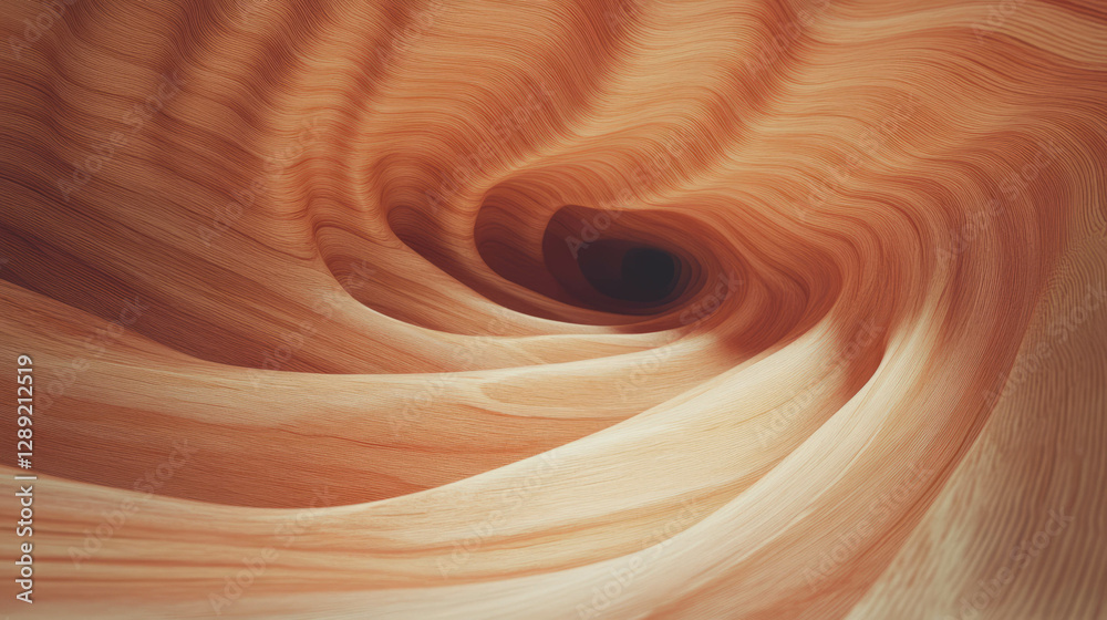 Poster abstract swirling plywood texture with natural wood grain patterns for design projects