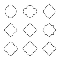 Some Creative abstract shape line design