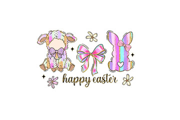 Brushstroke Easter PNG Sublimation t shirt Design