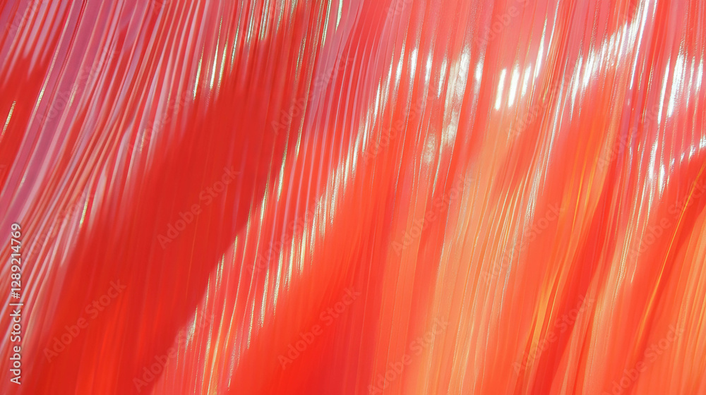 Poster Vibrant abstract ribbed plastic texture with repeating patterns for design projects