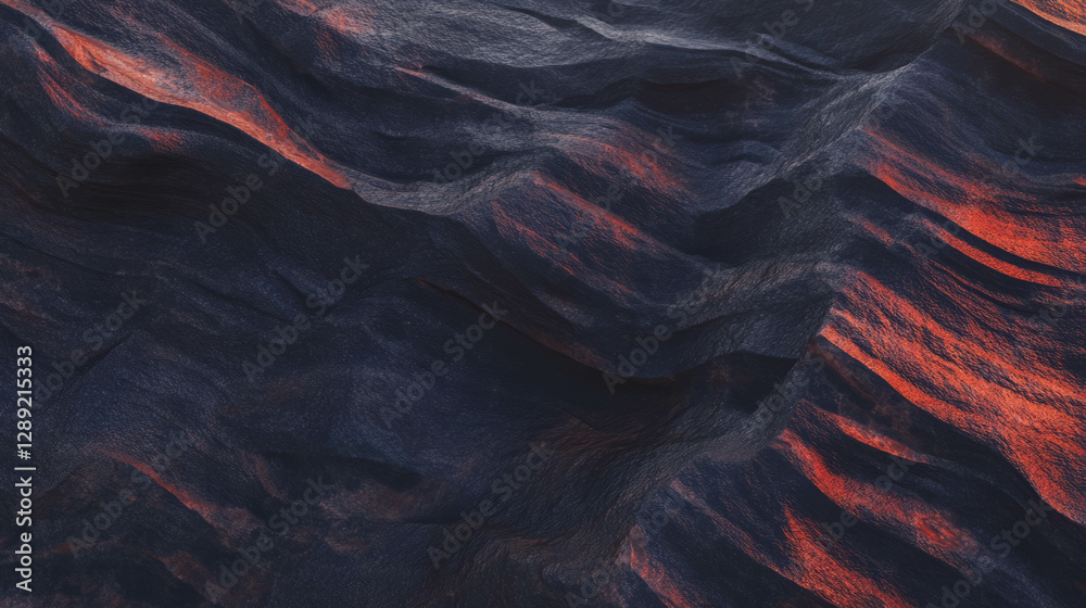 Poster Abstract texture of dark mahogany wood with deep grain patterns for artistic design