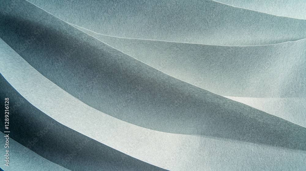 Poster Abstract design with intersecting ribbed grey paper texture for modern backgrounds